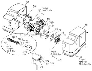 Page A Diagram and Parts List for 919-72412 Type 2 Black and Decker Compressor
